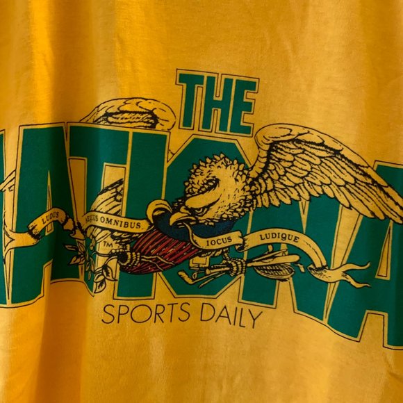 VINTAGE 90S NATIONAL SPORTS DAILY STARTER TEE - Picture 4 of 7